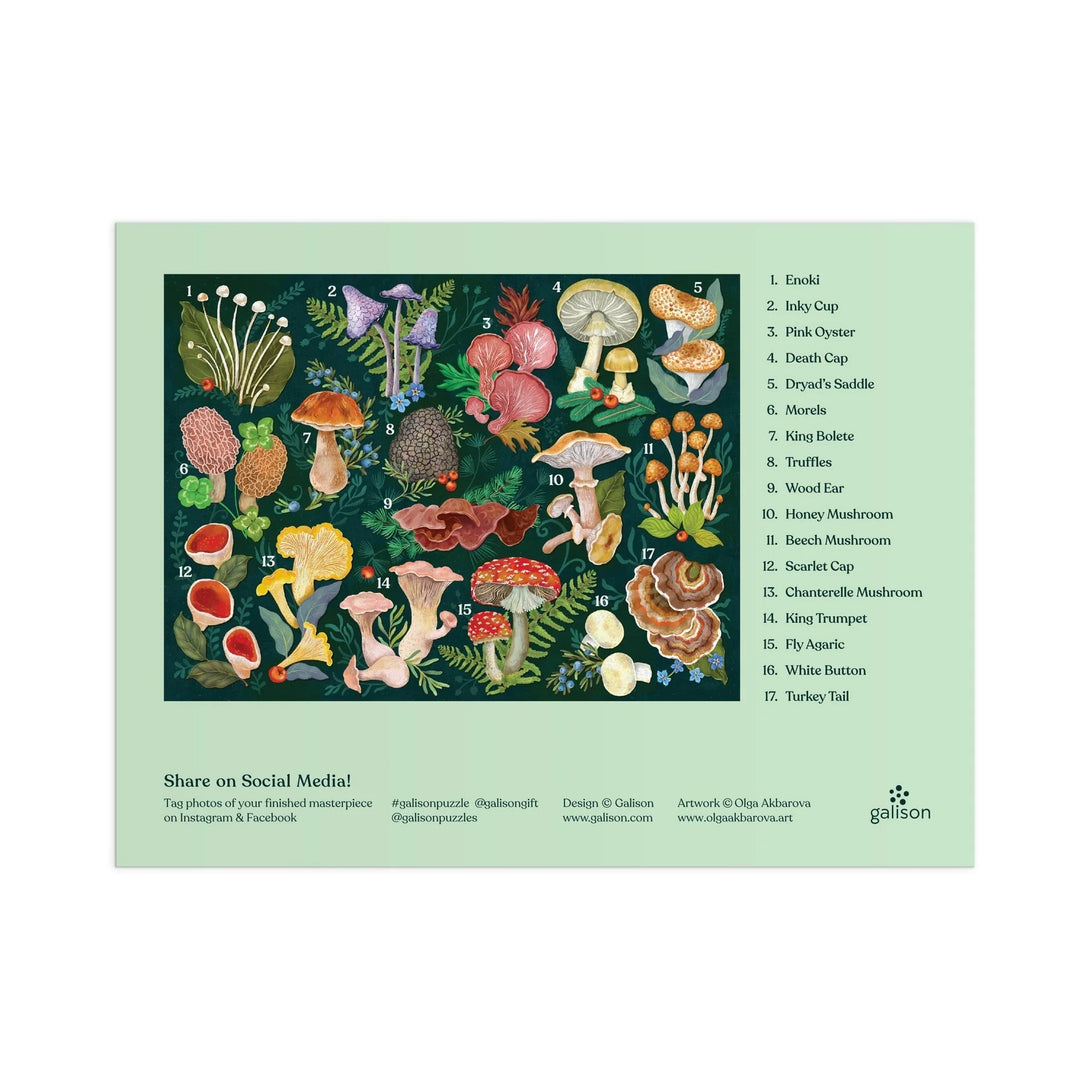 World of Mushrooms 1000 Piece Puzzle - The Missing Piece Company