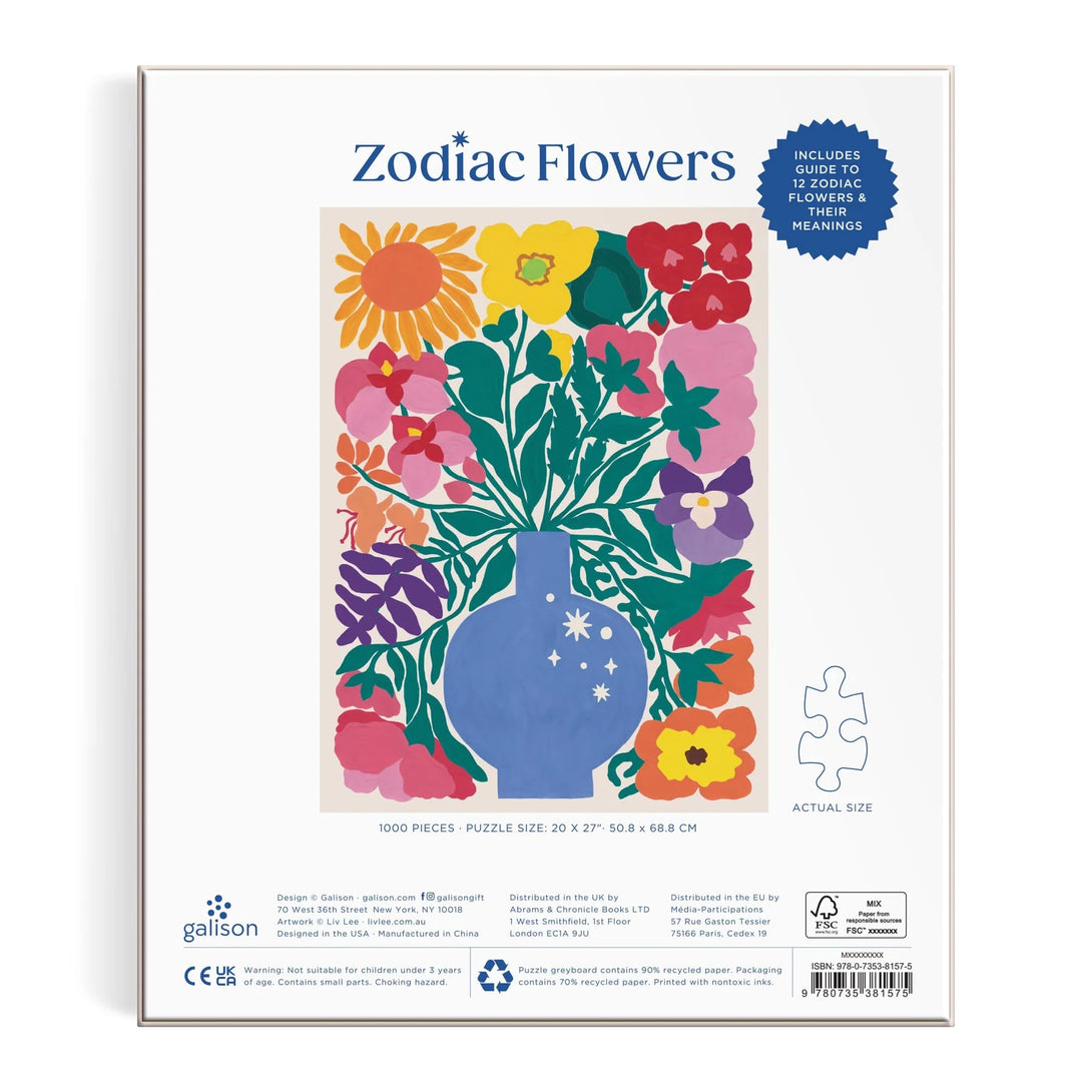 Zodiac Flowers 1000 Piece Puzzle - The Missing Piece Company
